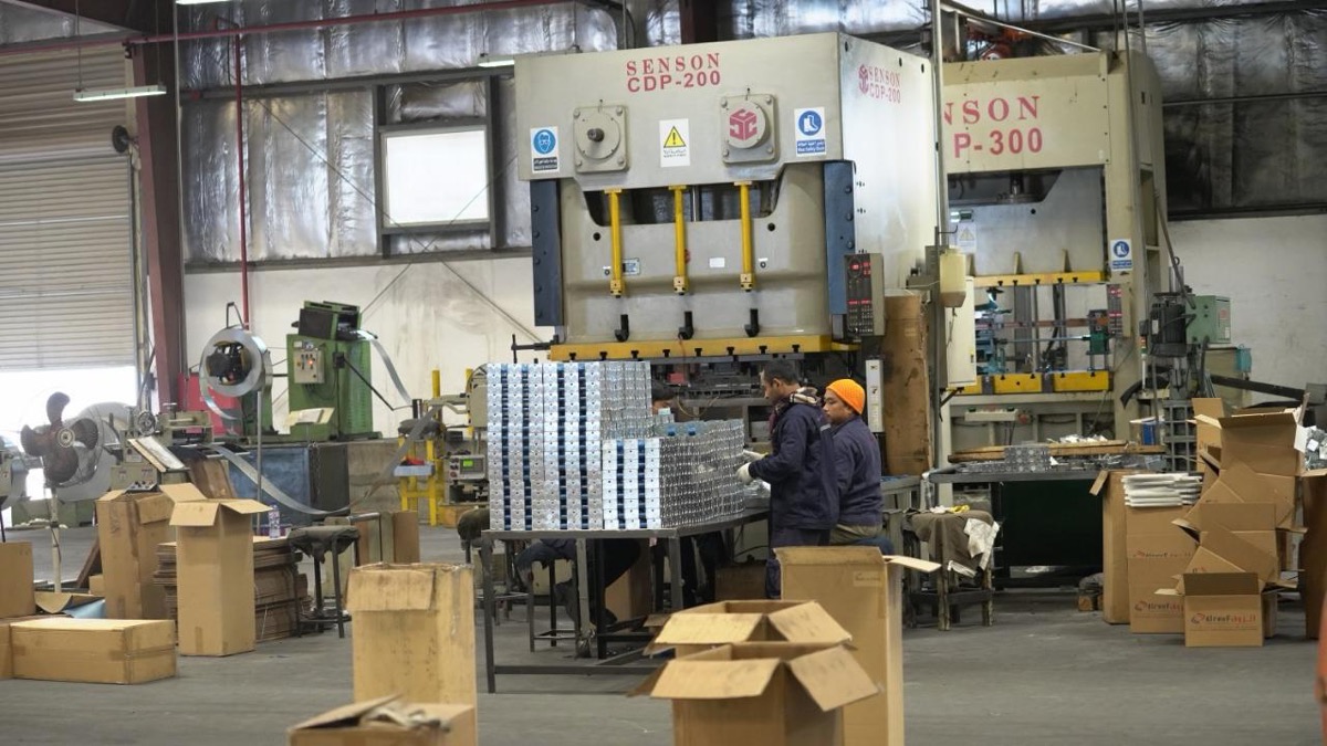 ALROUF factory production floor with stamping presses