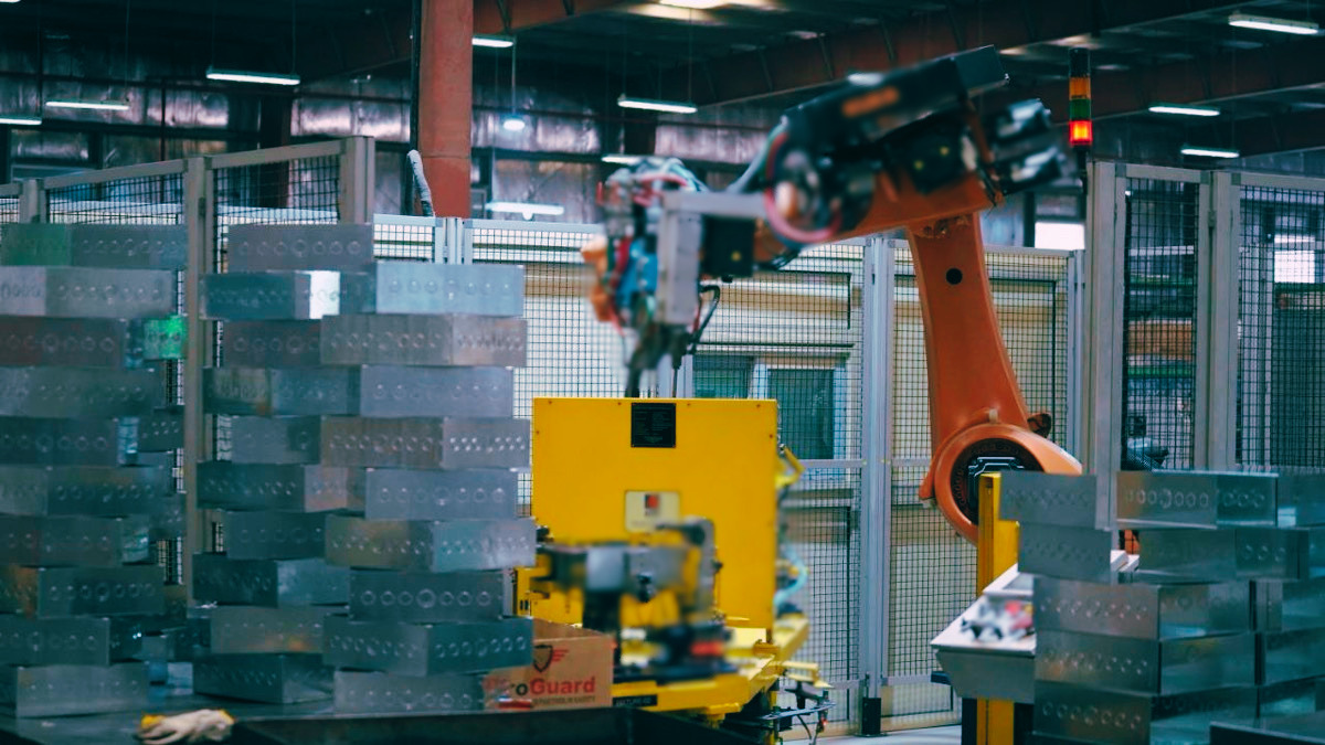 KUKA robotic automation cell